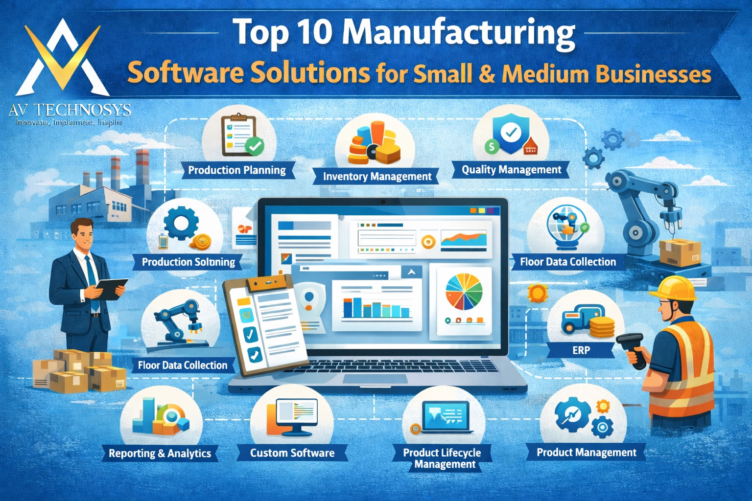 Top 10 Manufacturing Software Solutions for Small & Medium Businesses