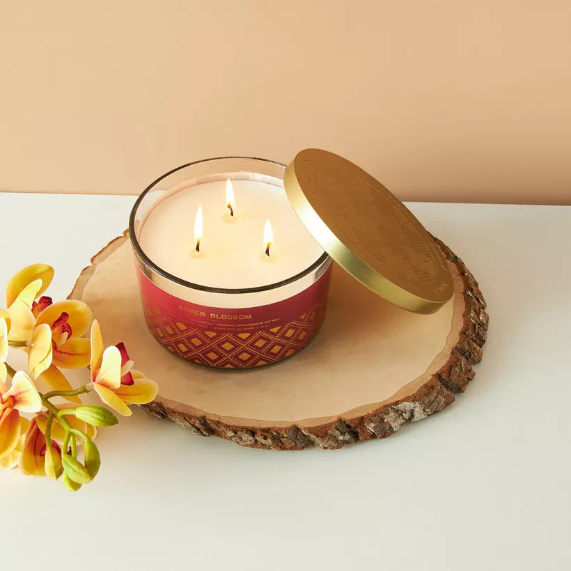 Scent.d Amber Blossom 3-Wick Jar Candle - 16 oz