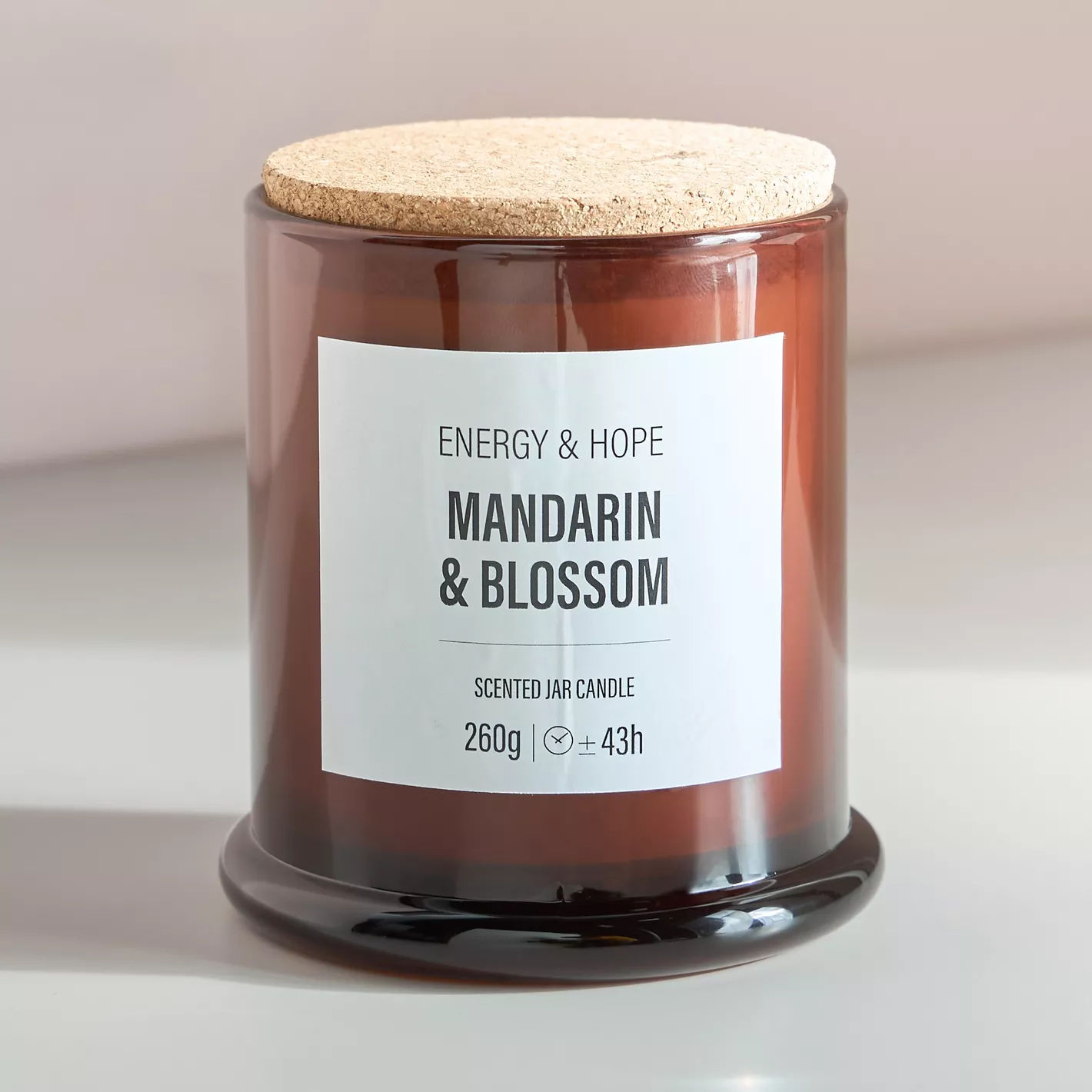 Mandarin and Blossom Scented Jar Candle - 43 h