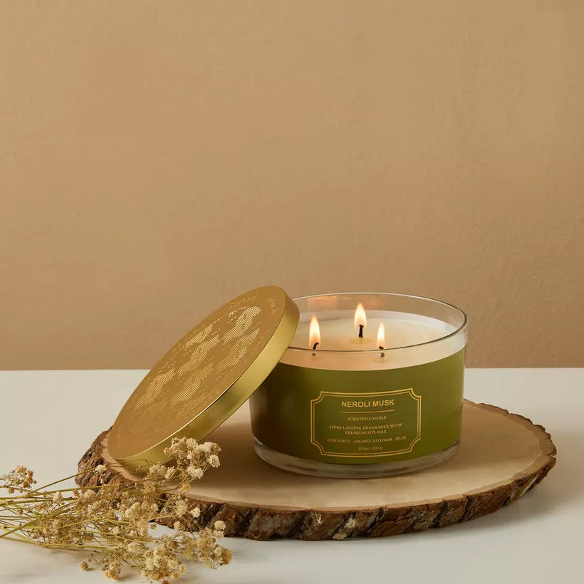 Scent.d Neroli Musk 3-Wick candle - 32 h