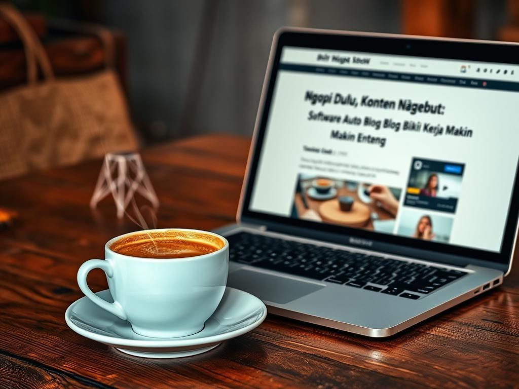 Ngopi Dulu, Konten Ngebut: Software Auto Blog Bikin Kerja Makin Enteng