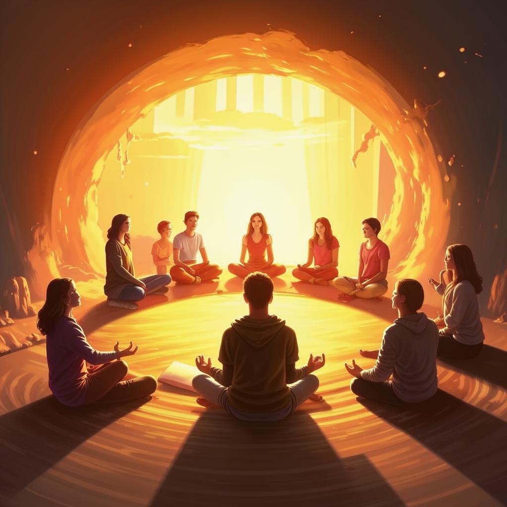 Membangun Dasar Spiritual yang Tak Tergoyahkan untuk Pemuda Hari Ini Foto anak muda merenung dan mengembangkan hubungan spiritual yang kuat