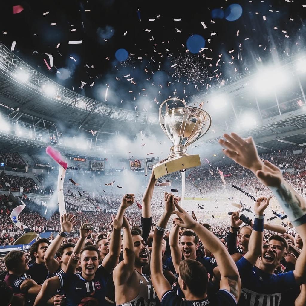 Tottenham-spelers vier hul oorwinning in die Champions League-eindstryd