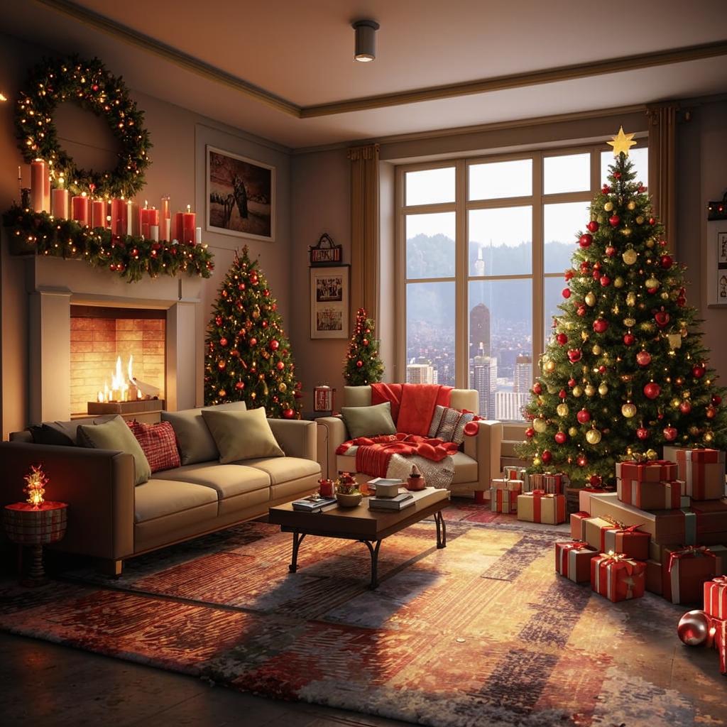 Buat Nuansa Natal yang Meriah di Apartemen Mungil Anda dengan Dekorasi yang Memesona Dekorasi Natal yang Indah untuk Ruang Sempit Apartemen
