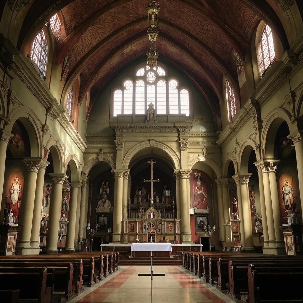 Keuskupan dan Kepemimpinan Lokal dalam Gereja Katolik: Menyeimbangkan Tradisi dan Modernisasi Ilustrasi katedral dan pemimpin gereja Katolik mewakili keuskupan dan kepemimpinan lokal dalam Gereja.