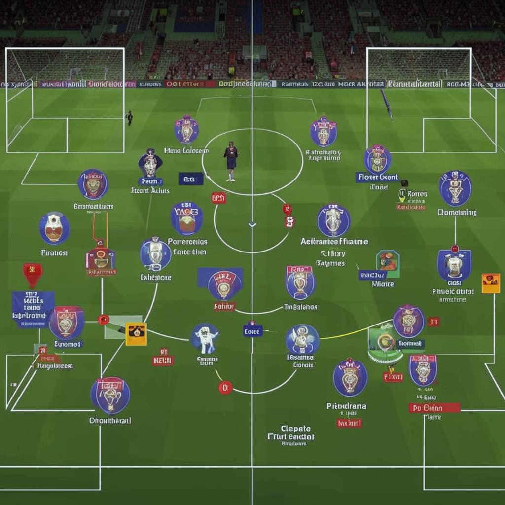 Gambar perlawanan antara PSG dan Manchester City dengan tajuk utama 'Taktiese Ont析'