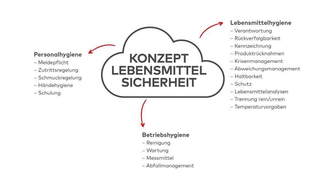 Konzept Lebensmittelsicherheit