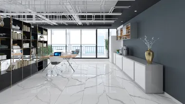 Elevate Your Workspace: Inspiring Office Design with Porcelain Tile and Slabs in UAE