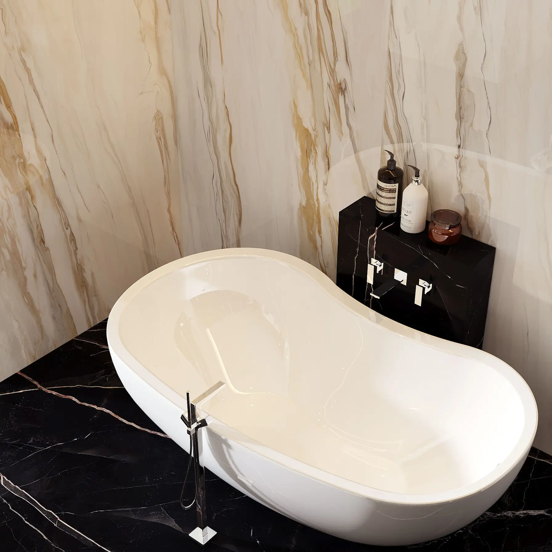Aximer Porcelain Bathroom Tiles and Slabs Collection for all over the UAE