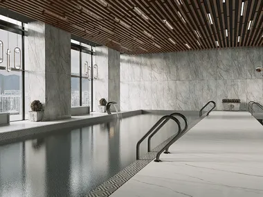 Dive into Modern Elegance: Choosing Porcelain Swimming Pool Tiles