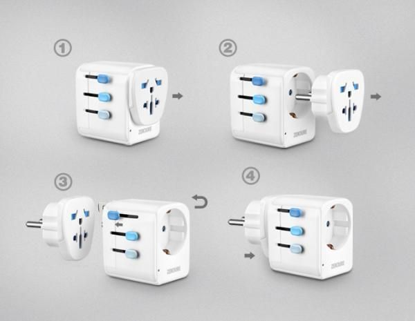 Zendure Passport Pro Travel Adapter Electronics & Technology Gadget Crowdfunded Gifts 412d3304030f7b12e5862c56c0930a8d_original