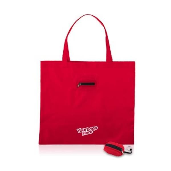 Takeaway Fold Up Shopper Tote Bag Tote Bag / Non-Woven Bag Bags Best Deals Earth Day Give Back TNW6004_logo_thumb