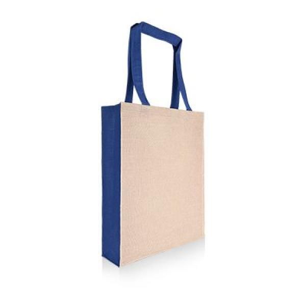 Two Tone Juco Tote Bag Tote Bag / Non-Woven Bag Bags Best Deals Eco Friendly TNW1027_BlueThumb2[1]