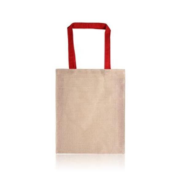 Two Tone Juco Tote Bag Tote Bag / Non-Woven Bag Bags Best Deals Eco Friendly TNW1027_RedThumb[1]