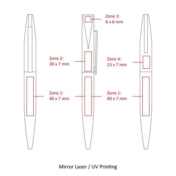 BND66 Metal Ball Pen Office Supplies Pen & Pencils FPM1049-BLK-5