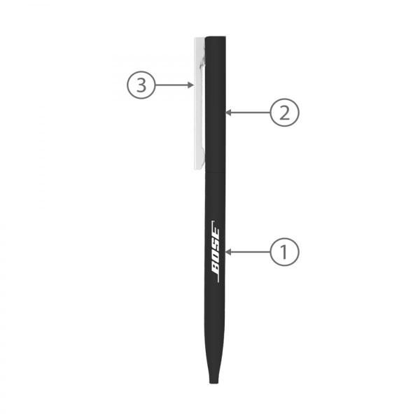 BND78 Thin Metal Ball Pen Office Supplies Pen & Pencils FPM1052-BLK-1