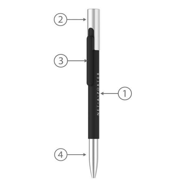 BND68 Metal Ball Pen Office Supplies Pen & Pencils FPM1053-BLK-1