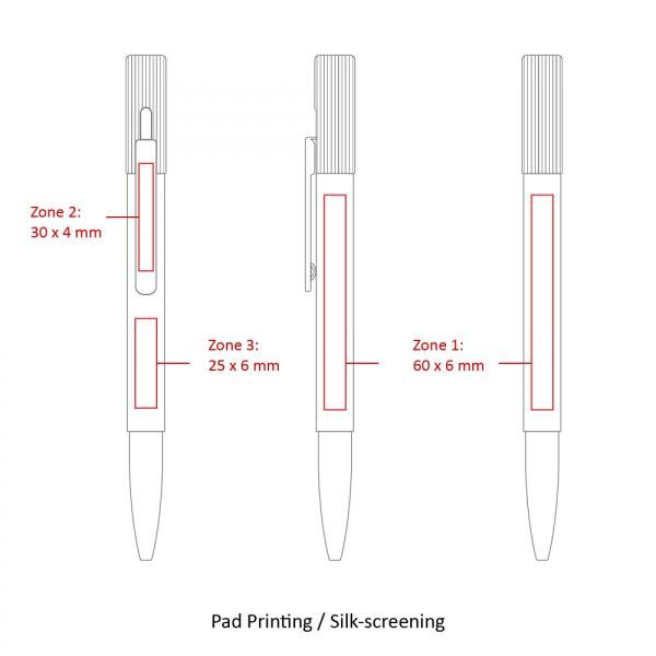 BND68 Metal Ball Pen Office Supplies Pen & Pencils FPM1053-BLK-3