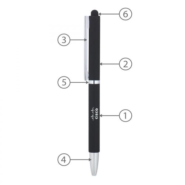 BND71XLS Metal Stylus Office Supplies Pen & Pencils FPM1055-BLK-1