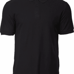 Gildan Cotton Polo Tee Apparel Black