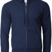 88600 Gildan Full Zip Hooded Sweatshirt  Apparel Navy