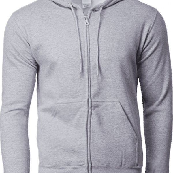 88600 Gildan Full Zip Hooded Sweatshirt  Apparel SportGrey