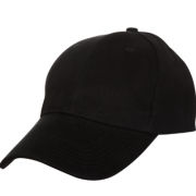 Baseball Cotton Brush Cap Headgears black