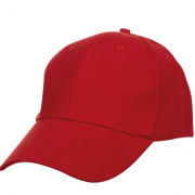Baseball Cotton Brush Cap Headgears red