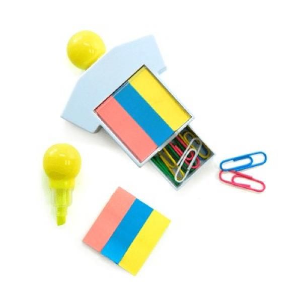 Highlighter With Sticky Notes and Paper Clips Office Supplies Other Office Supplies Best Deals Productview2867