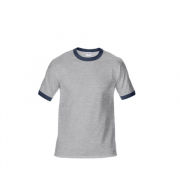 76600 Gildan Ringer Tee Apparel Shirts NATIONAL DAY greywithblue