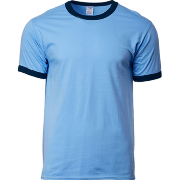 76600 Gildan Ringer Tee Apparel Shirts NATIONAL DAY bluewithblack