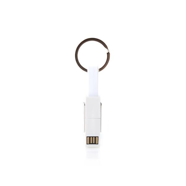 Levine 3 in 1 Magnetic Short USB Charge Cable Electronics & Technology Computer & Mobile Accessories Promotion EMA1013_WhiteHD