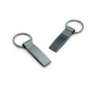 Gun Metal Keychain in Rectangular Metals & Hardwares Keychains Largeprod811