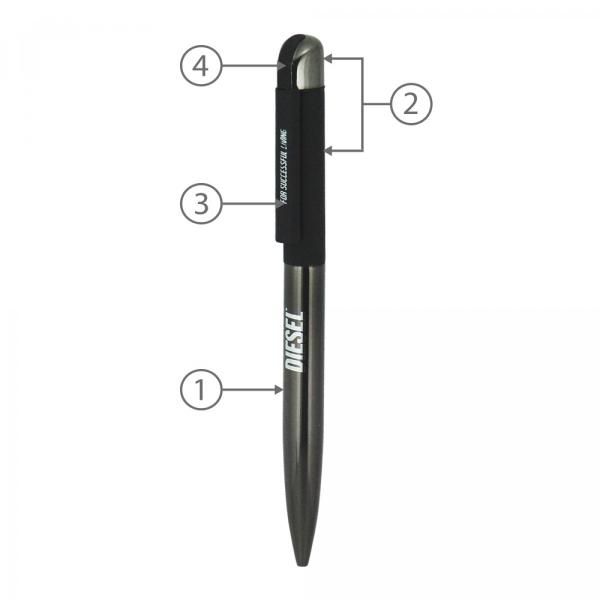 BND62 Folk Twist Metal Ball Pen Office Supplies Pen & Pencils BND62Folk-2