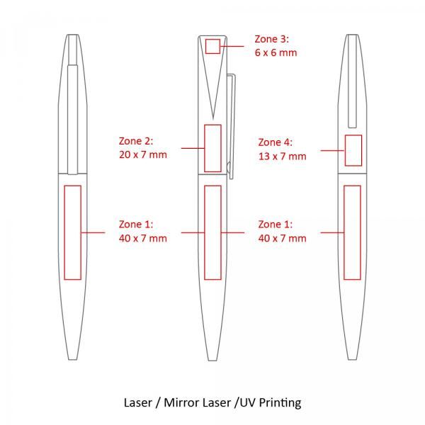 BND66 Slim Twist Metal Ball Pen Office Supplies Pen & Pencils BND66SLIM-6