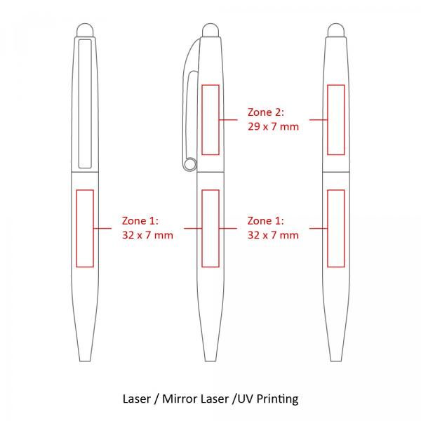 BND75S Claw Sttylus Twist Metal Ball Pen Office Supplies Pen & Pencils BND75S-5