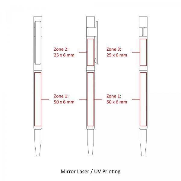 BND70 Hex Thin Twist Metal Ball Pen Office Supplies Pen & Pencils BND70-5