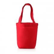 S Mini Cotton Tote Bag Tote Bag / Non-Woven Bag Bags Best Deals Eco Friendly TNW1038RedHD