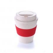 Bamboo Fibre Coffee Mug With Colour Sleeve Household Products Drinkwares HDC1037HD_Red