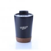 Vacuum SS Mug With Cork Base Household Products Drinkwares HDC1038HD_Blk_Logo