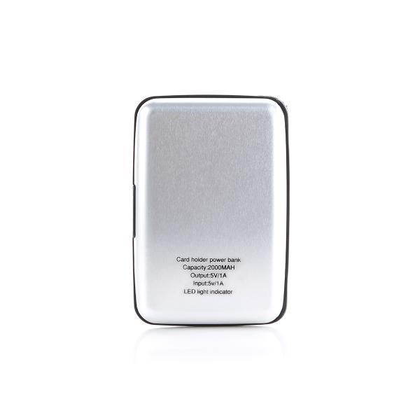 Neve RFID Card Holder with Powerbank Electronics & Technology Computer & Mobile Accessories Promotion EMO1034HD_SilverNEW