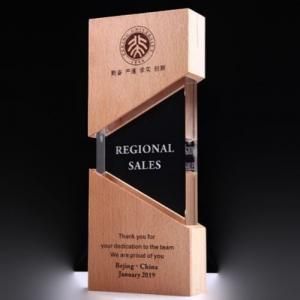 ZhuoYue Wooden Crystal Awards Awards & Recognition CRYSTAL New Products AWC1209