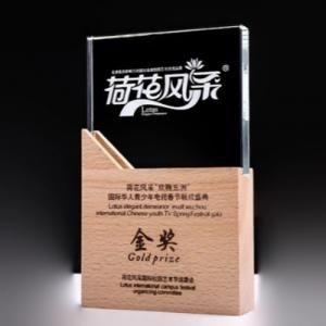 FenYong Wooden Crystal Awards Awards & Recognition CRYSTAL New Products AWC1211