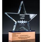 Star Wooden Crystal Awards Awards & Recognition CRYSTAL New Products AWC1214