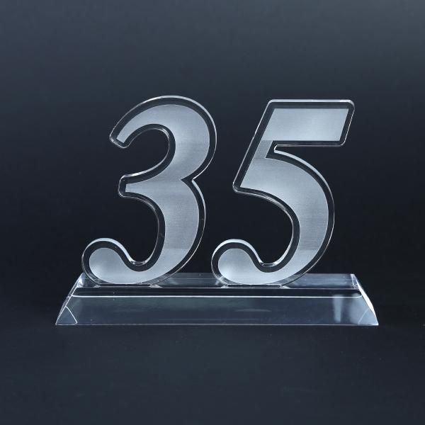 35 Years Acrylic Award Awards & Recognition Awards New Products AWA1005HD
