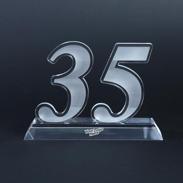 35 Years Acrylic Award Awards & Recognition Awards New Products AWA1005LogoHD