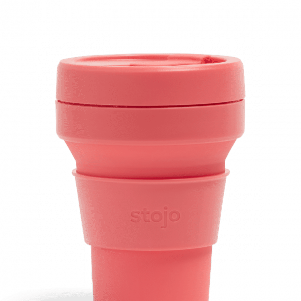 Stojo Pocket Collapsible Cup Soho 12oz Household Products Drinkwares coral1