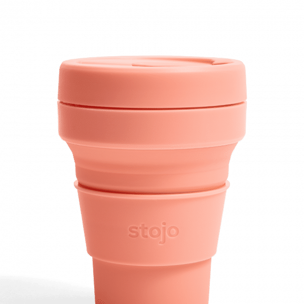 Stojo Pocket Collapsible Cup Spring 12oz Household Products Drinkwares apricot