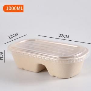 700ml 2 Compartment Bento Box with PP lid Food & Catering Packaging FTF1003