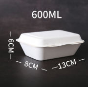 660ml Rectangle Attached Lid Bento Box Food & Catering Packaging FTF1012